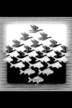 M.C. Escher: Sky and Water 1